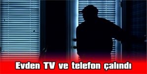 EVDEN TV VE TELEFON ÇALINDI