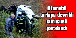 OTOMOBİLDE SIKIŞAN SÜRÜCÜ EKİPLERİN MÜDAHALESİYLE KURTARILDI