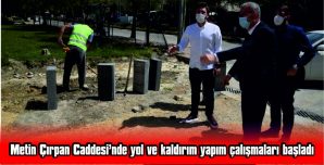 HELVACIOĞLU: “YOL VE 1200 METRE KALDIRIM YAPMAK İÇİN İŞE BAŞLADIK”