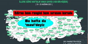 EDİRNE HEM ‘MAVİ’ KATEGORİSİNİ HEM DE TÜRKİYE GENELİNDEKİ 5. SIRASINI KORUDU