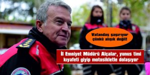 YUNUS KIYAFETLİ, KASKLI, MOTOSİKLETLİ BİR POLİS AMA ASLINDA EMNİYET MÜDÜRÜ…