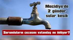 TERDAŞ’A OLAN BORÇ NEDENİYLE SULARIN KESİLDİĞİ İDDİA EDİLİYOR