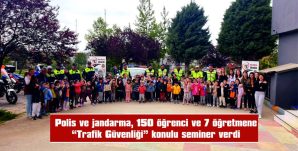 POLİS VE JANDARMADAN ÖĞRENCİ VE ÖĞRETMENLERE TARFİK SEMİNERİ…