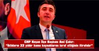 ÇAKIR, “KAMUDA TASARRUF VE VERİMLİLİK PAKETİ”Nİ ELEŞTİRDİ