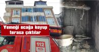 YANGINDA EV BÜYÜK HASAR GÖRDÜ