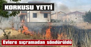 VATANDAŞLAR, HORTUMLARLA SU SIKARAK EVLERİNİ KORUDU