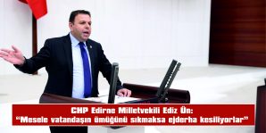 CHP EDİRNE MİLLETVEKİLİ EDİZ ÜN, TBMM GENEL KURULUNDA KONUŞTU