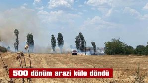 UZUNKÖPRÜ’DE YANGIN…