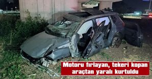 SIKIŞAN SÜRÜCÜYÜ İTFAİYE ÇIKARDI