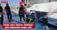 YANGIN BÜYÜMEDEN SÖNDÜRÜLDÜ