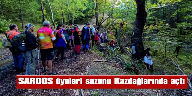 SARDOS ÜYELERİ SEZONU KAZDAĞLARINDA AÇTI