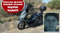 MOTOSİKLETİYLE BARİYERLERE ÇARPTI