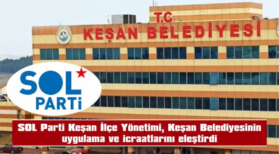 SOL PARTİ: “NASIL BİR BELEDİYE DEVRALMAYI BEKLİYORDUNUZ?”